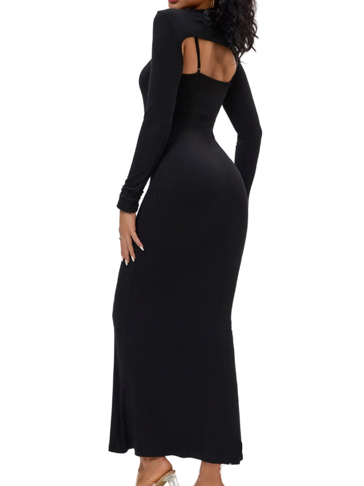 2-in-1 Shaping Bodycon Dress with Built-In Shapewear