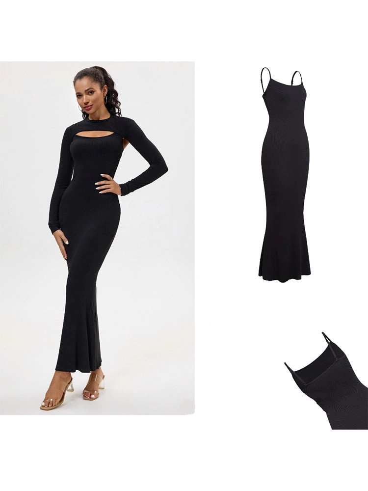 2-in-1 Shaping Bodycon Dress with Built-In Shapewear