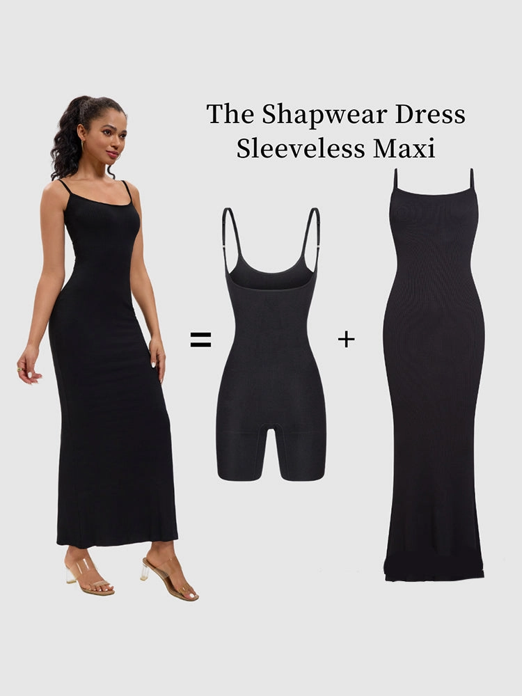 2-in-1 Shaping Bodycon Dress with Built-In Shapewear