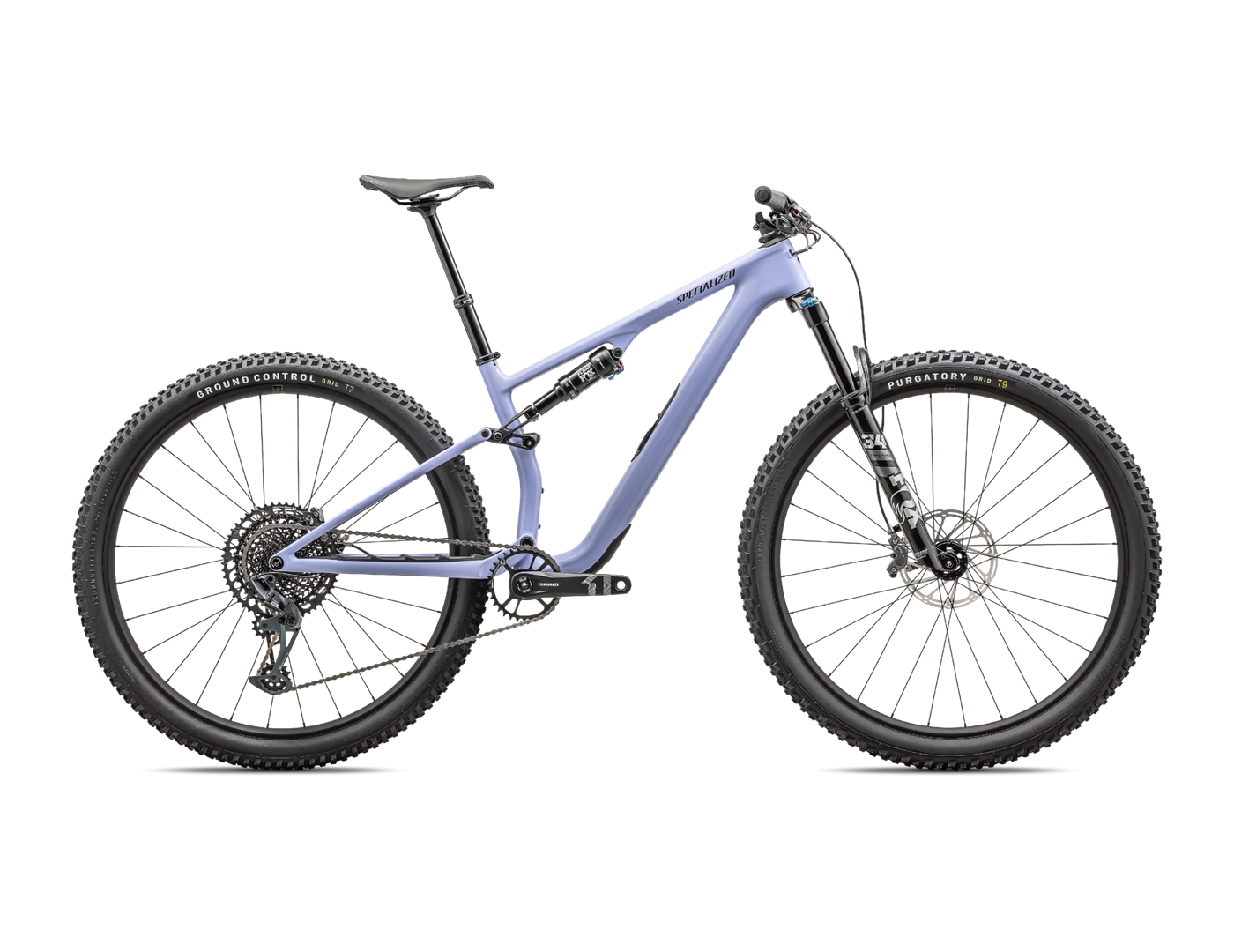 2024 Specialized EPIC 8 Evo Comp Mountain Bike - X-Large, Gloss Purple Inidigo/Midnight Shadow