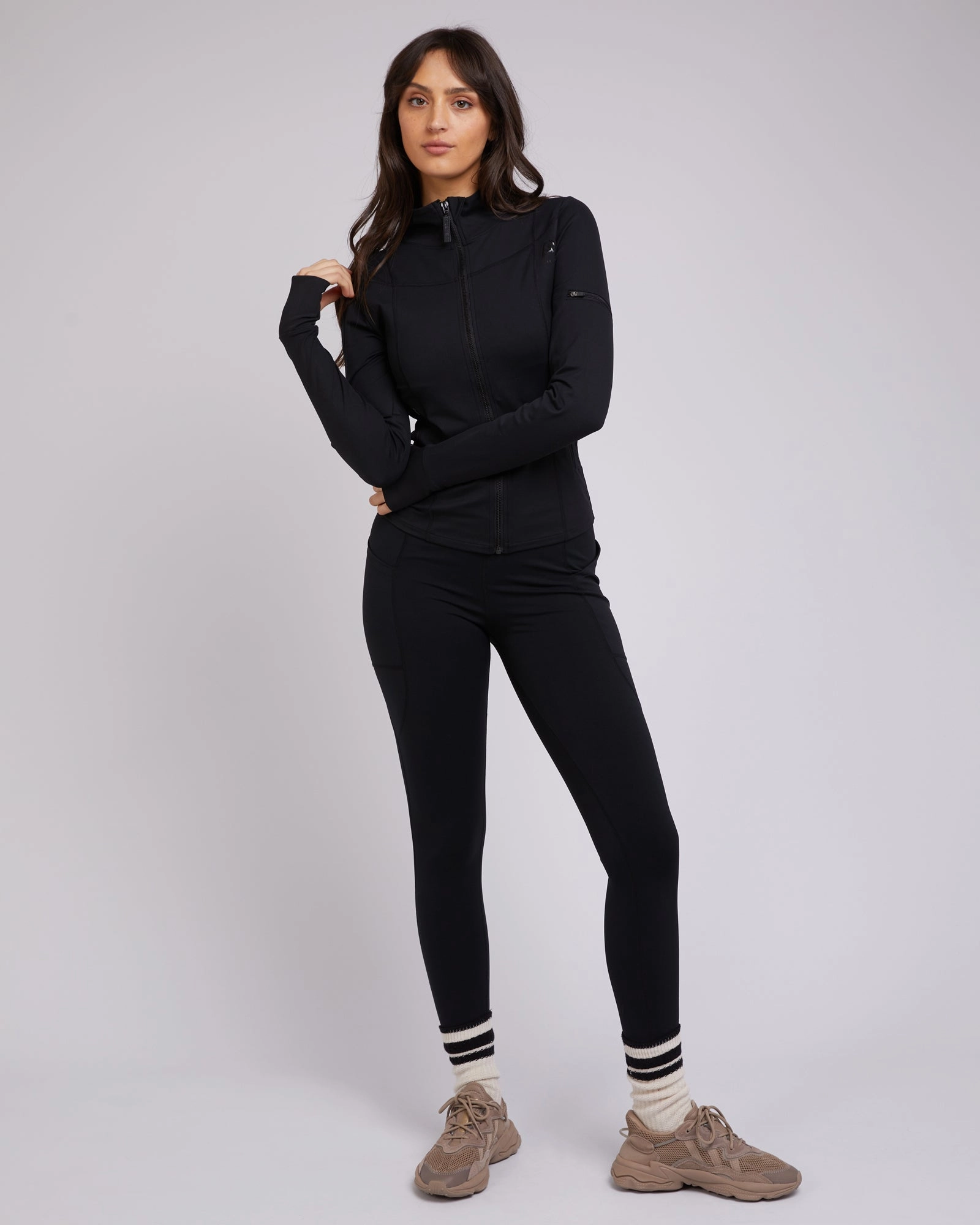 All About Eve Active Zip Through Black