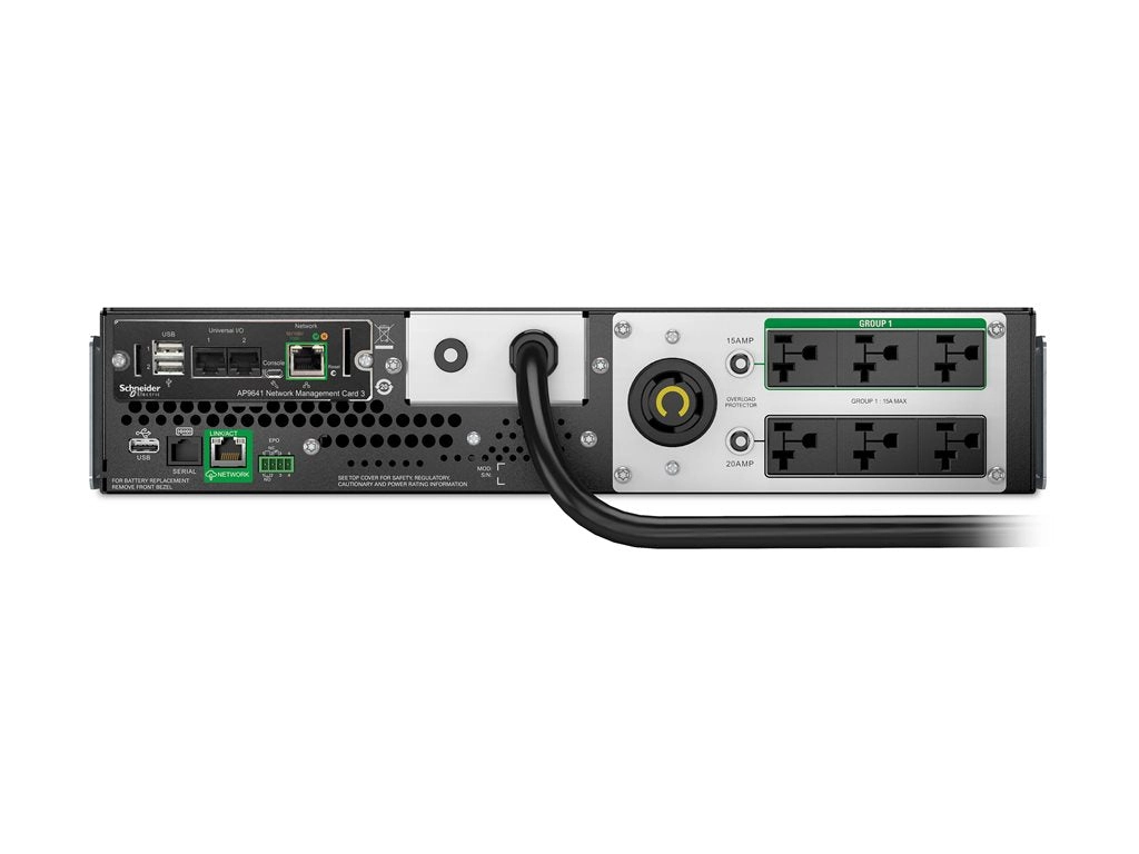 APC Smart-UPS - UPS (rack-mountable) - line interactive, lithium-ion, SmartConnect port, Network Card, AVR - AC 110/120/125 V SMTL2K2RM2UCLNC
