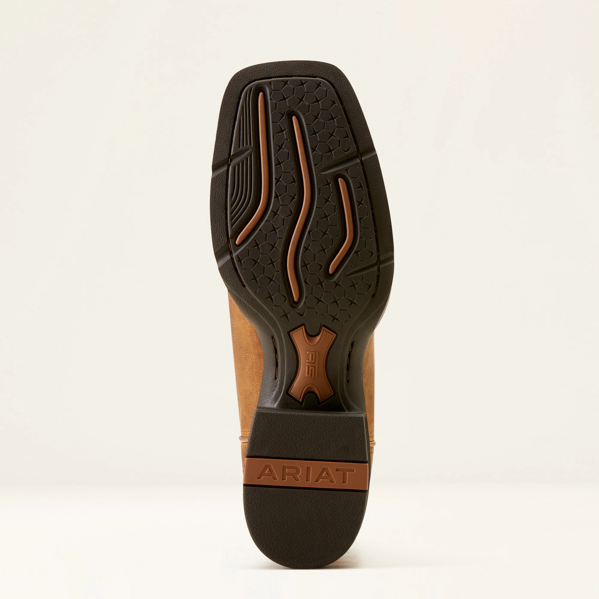 Ariat Ladies 10051066 Round Up Ruidoso Western Boots in Pearl/Burnished Chestnut