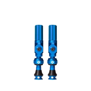 Big Bore Hybrid Tubeless Valve 60mm Pair - Blue