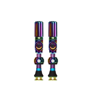 Big Bore Hybrid Tubeless Valve 65mm Pair - Iridescen