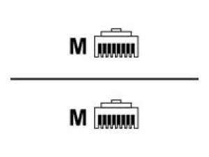 Black Box - Patch cable - RJ-45 (M) to RJ-45 (M) - 3 ft - STP - CAT 6 - booted, plenum, snagless, solid - violet C6SP-SB-SLD-VT-3
