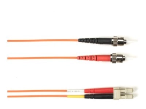 Black Box - Patch cable - TAA Compliant - ST multi-mode (M) to LC multi-mode (M) - 3.96 m - fiber optic - duplex - 50 / 125 micron FOLZH50-STLC-OR-13