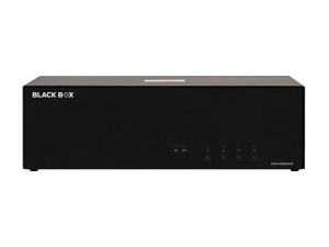 Black Box SECURE KVS4-4004DHVX - KVM / audio switch - NIAP 4.0 certified, quad-monitor, DVI, HDMI, DisplayPort, CAC - 4 x KVM