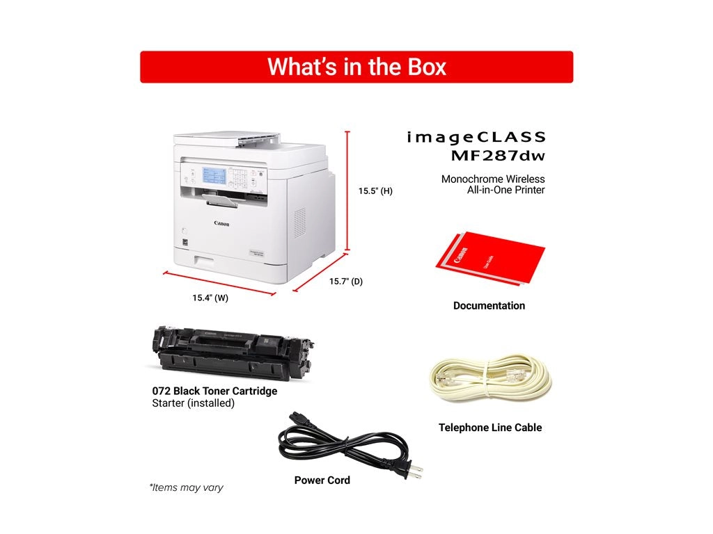 Canon ImageCLASS MF287dw - Multifunction printer - B/W - laser - Legal (8.5 in x 14 in) (original) - A4/Letter (media) - up to 6354C011