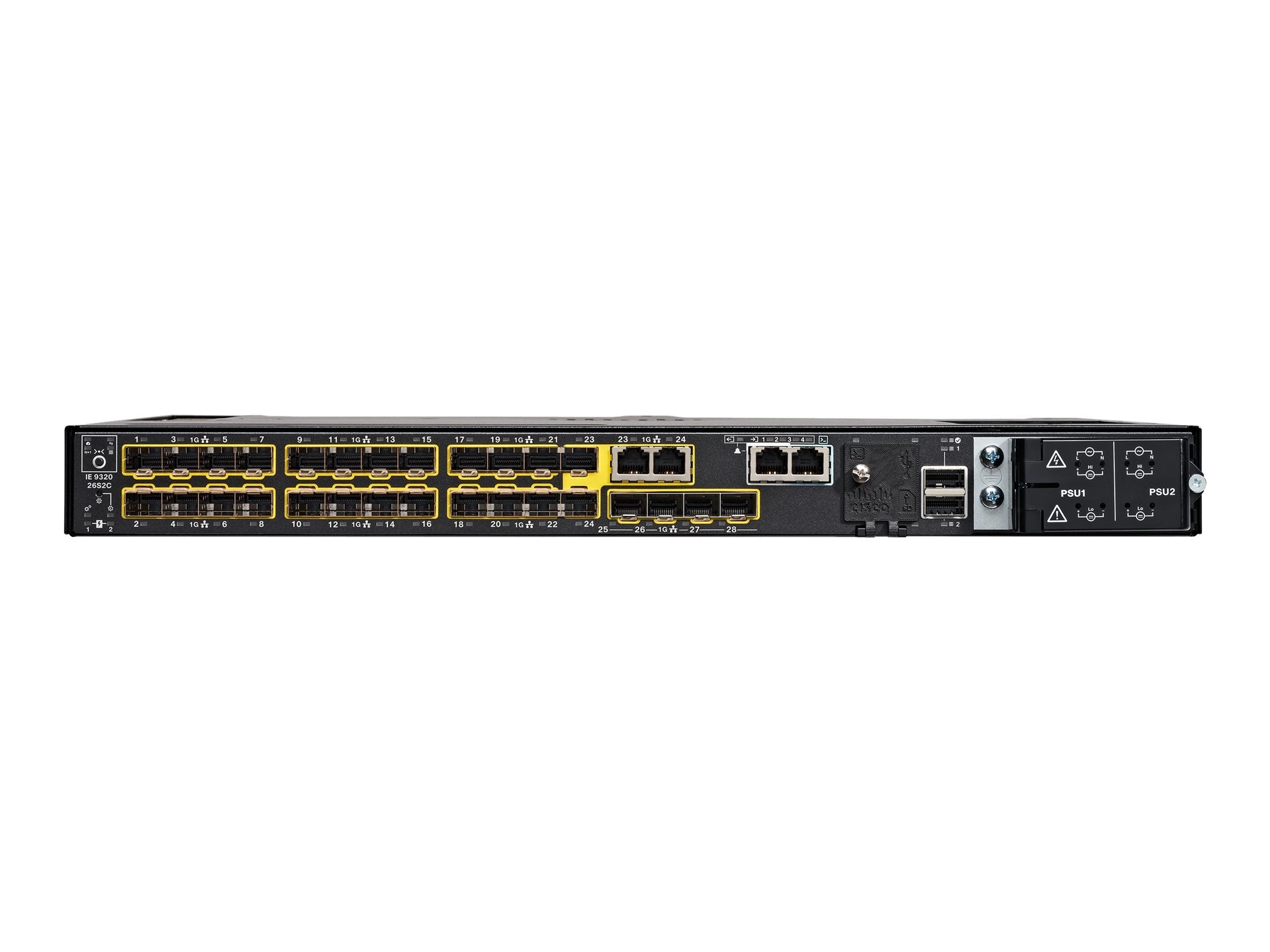 Cisco Catalyst IE9320 Rugged Series - Switch - managed - 22 x Gigabit SFP   2 x combo 10/100/1000Base-T / 100/1000Base-FX SFP IE-9320-26S2C-A=
