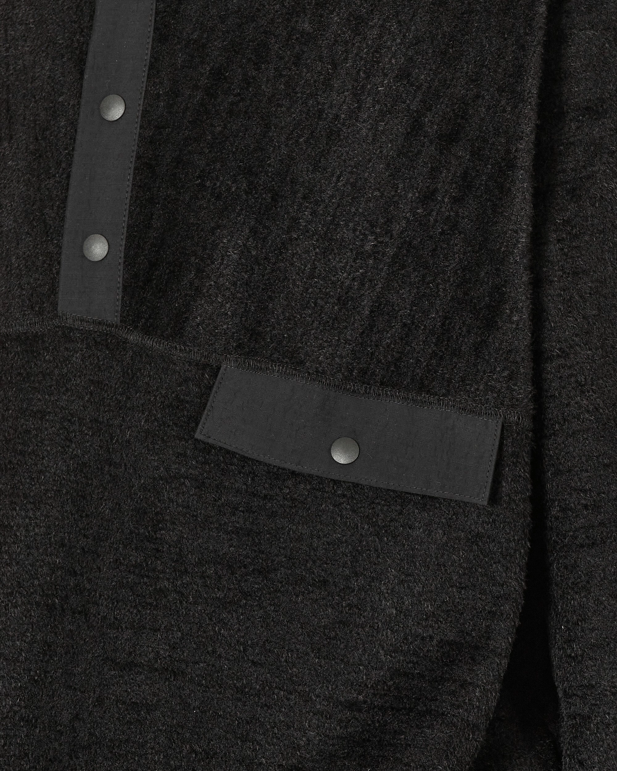 Cotton Fleece Pullover Black