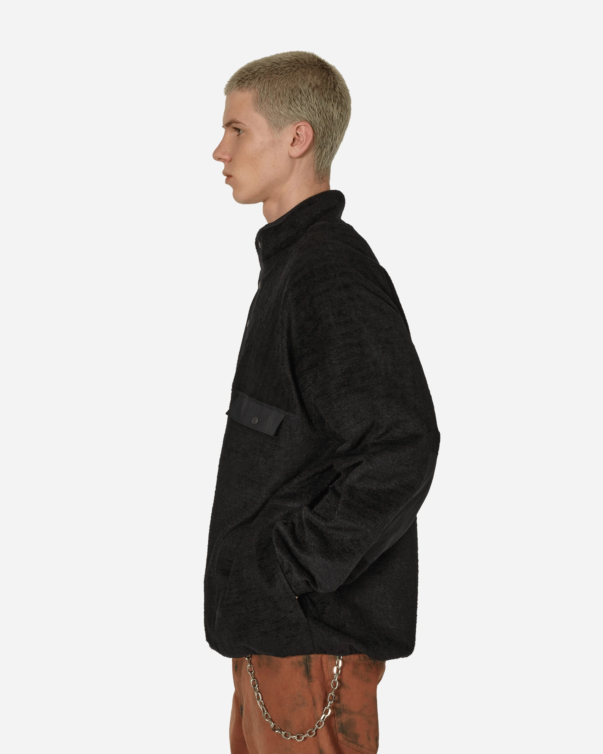 Cotton Fleece Pullover Black