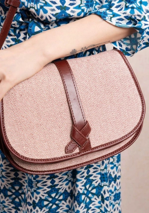 Crossbody Bag Sedro Toile Bordeaux