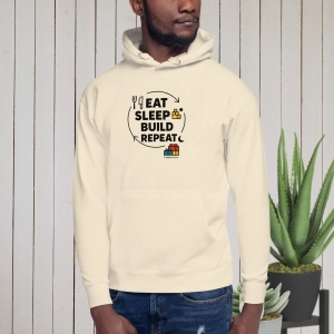 Eat. Sleep. Build. Repeat Hoodie