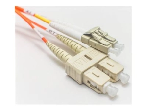 Fiber Cables Direct - Patch cable - LC/UPC multi-mode (M) to SC/UPC multi-mode (M) - 10 m - 0.1 in - fiber optic - duplex - 62.5 FCDUS53V153