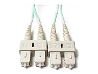 Fiber Cables Direct - Patch cable - SC/UPC multi-mode (M) to SC/UPC multi-mode (M) - 3 m - 0.1 in - fiber optic - duplex - 50 FCDUS49V62