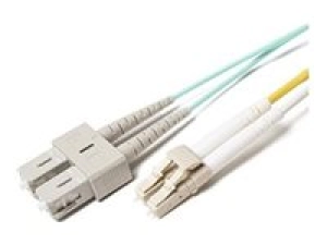 Fiber Cables Direct - Patch cable - TAA Compliant - LC multi-mode (M) to SC multi-mode (M) - 20 m - 0.1 in - fiber optic - duplex FCDUS347V10040