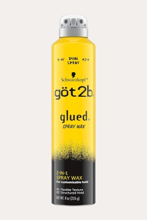 GOT2B GLUED SPRAY WAX WITH 2IN1 DUAL SPRAY NOZZLE 8oz