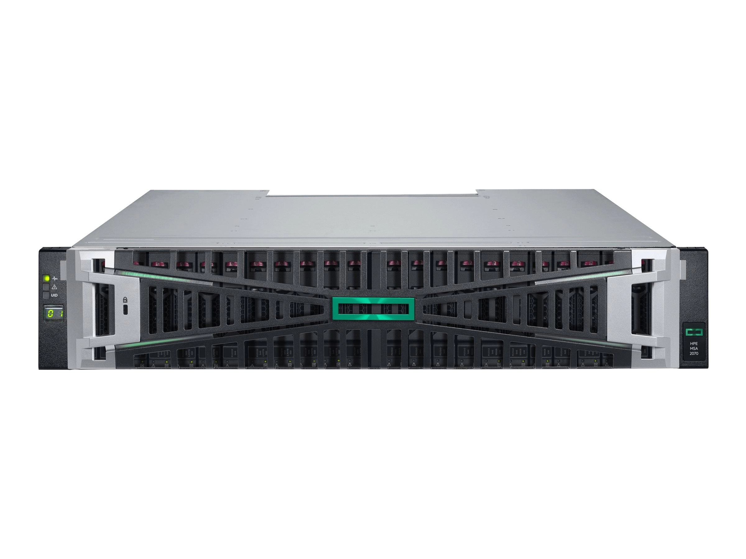 HPE Modular Smart Array 2070 16Gb Fibre Channel SFF TAA Storage - Solid state / hard drive array - 0 TB - 24 bays (SAS-3) - 16Gb S1H49A