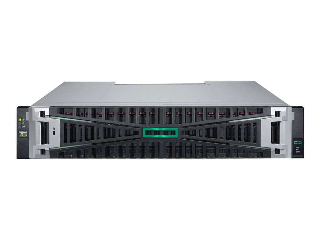 HPE Modular Smart Array 2070 16Gb Fibre Channel SFF TAA Storage - Solid state / hard drive array - 0 TB - 24 bays (SAS-3) - 16Gb S1H49A