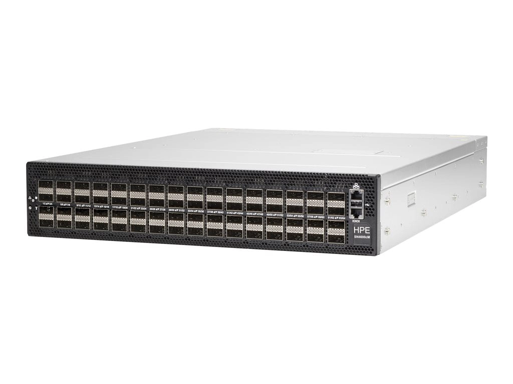 HPE SN4600cM 100GbE 64QSFP28 Switch - Switch - L3 - managed - 64 x 100 Gigabit QSFP28 - back to front airflow - rack-mountable R6R24A