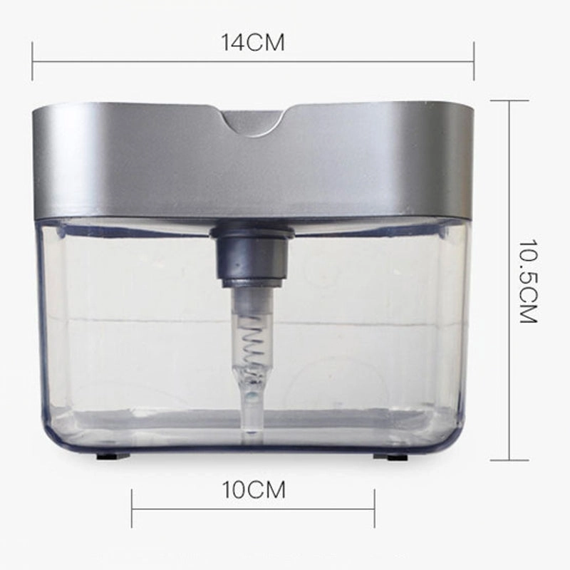 Kitchen Tool Sponge Manual Press Cleaning Liquid Hand Soap Dispenser