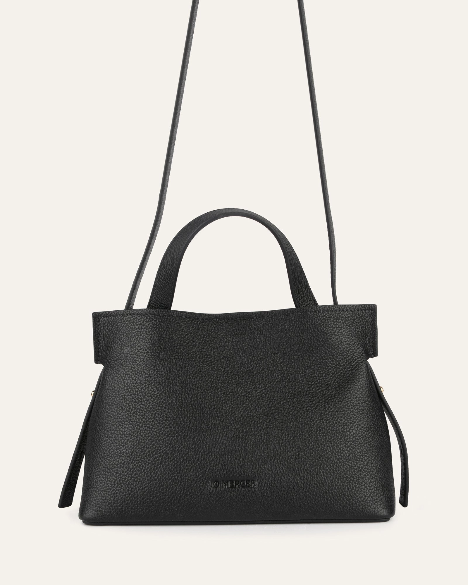 MISHI CROSSBODY BAG BLACK LEATHER