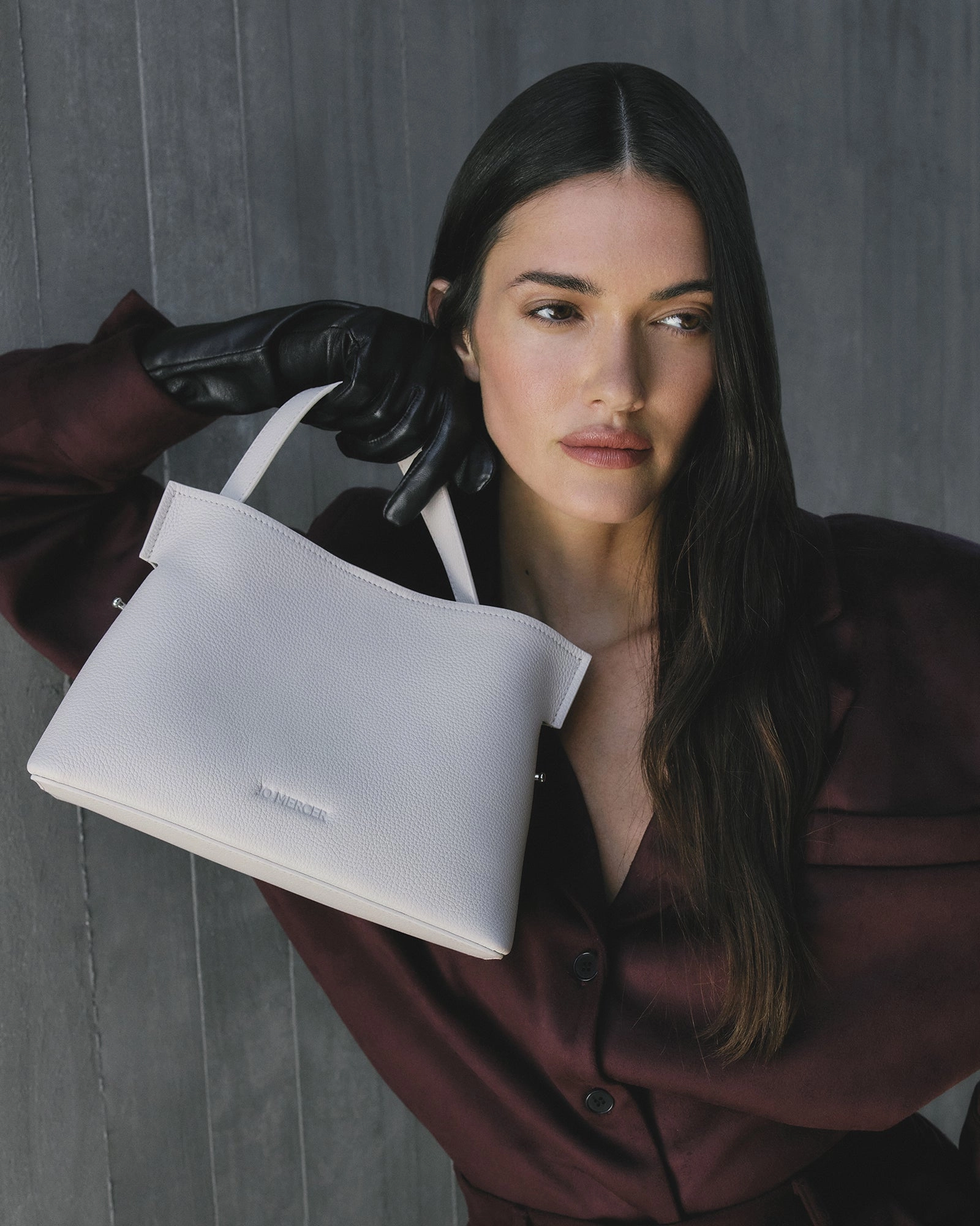 MISHI CROSSBODY BAG OFF WHITE LEATHER