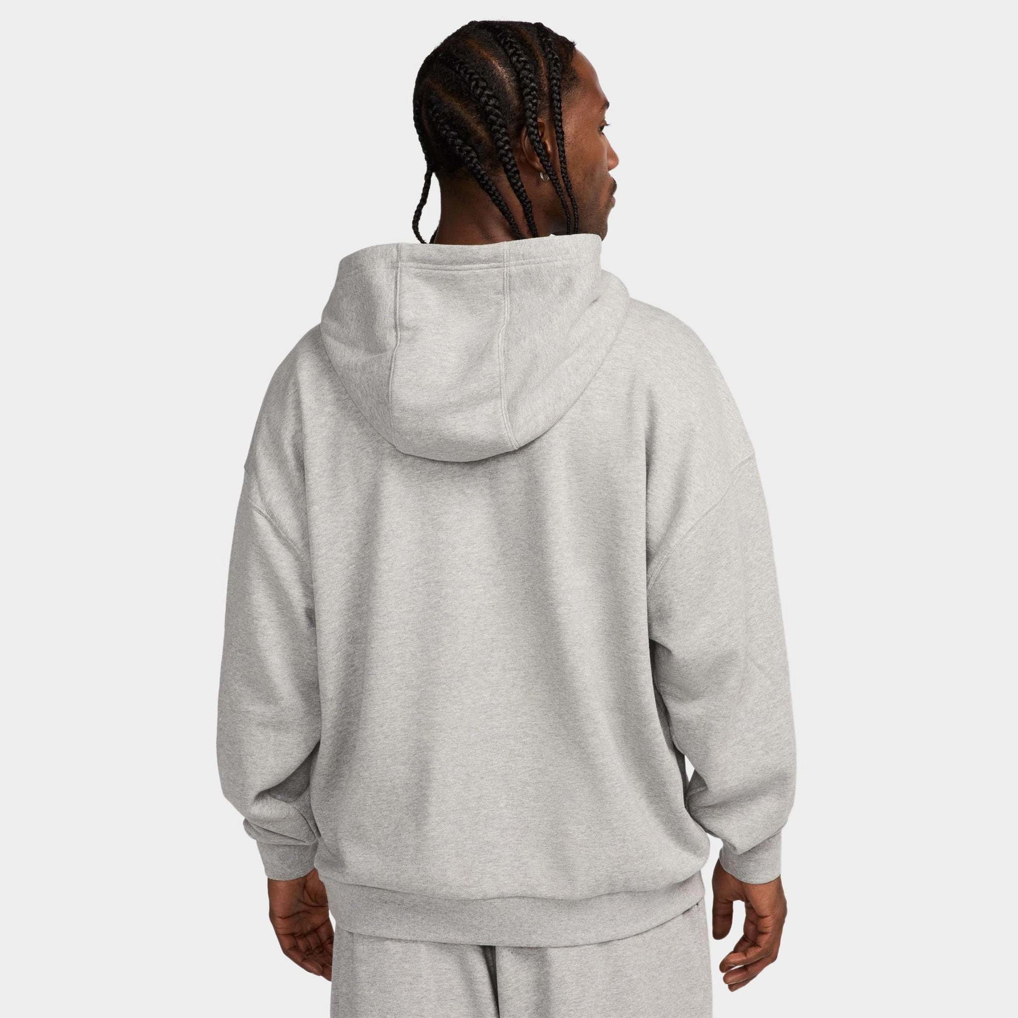 Nike Sportswear Club Fleece Oversized Pullover Hoodie / Dark Grey Heather