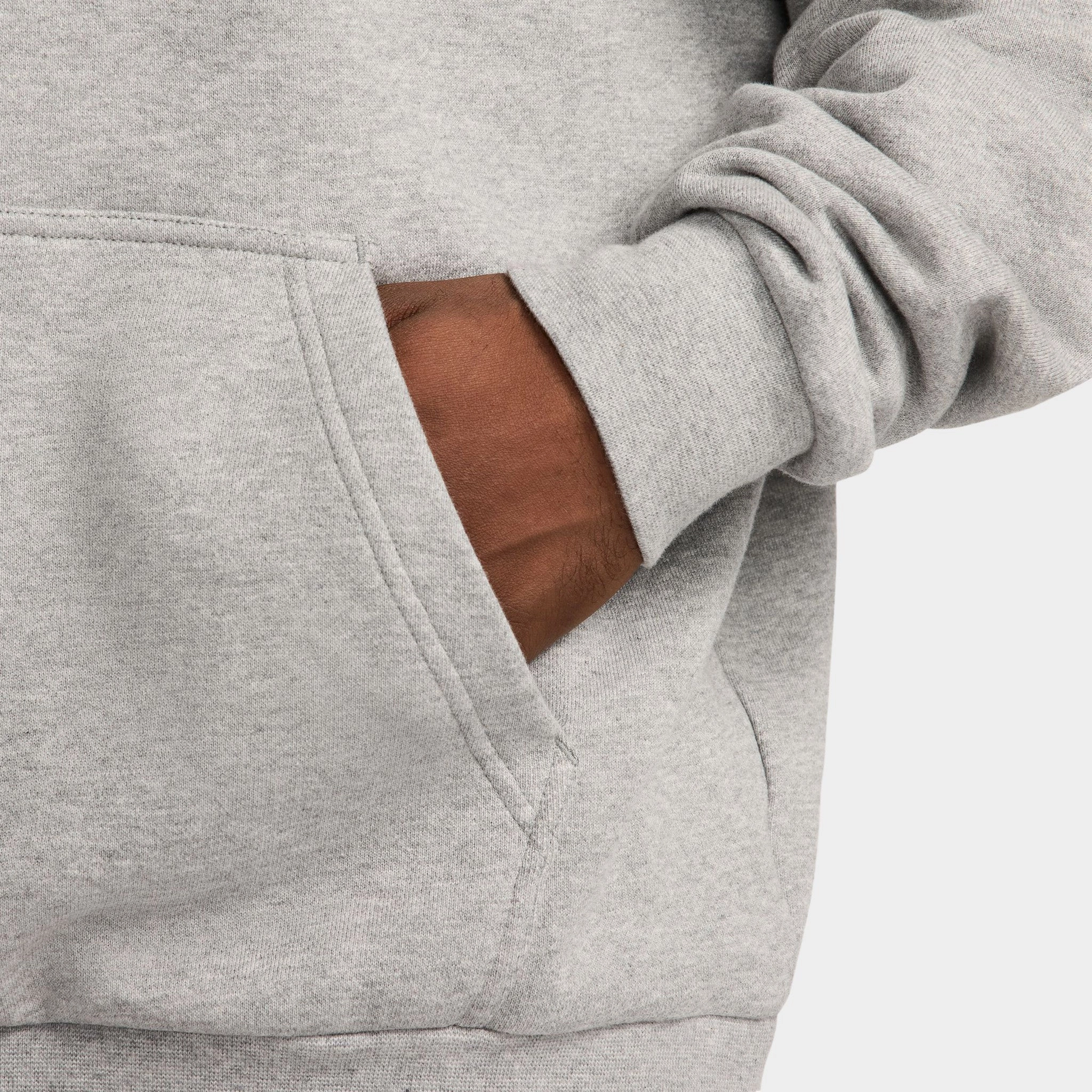 Nike Sportswear Club Fleece Oversized Pullover Hoodie / Dark Grey Heather