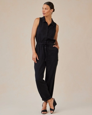 Pocket Jumpsuit - Vintage Black