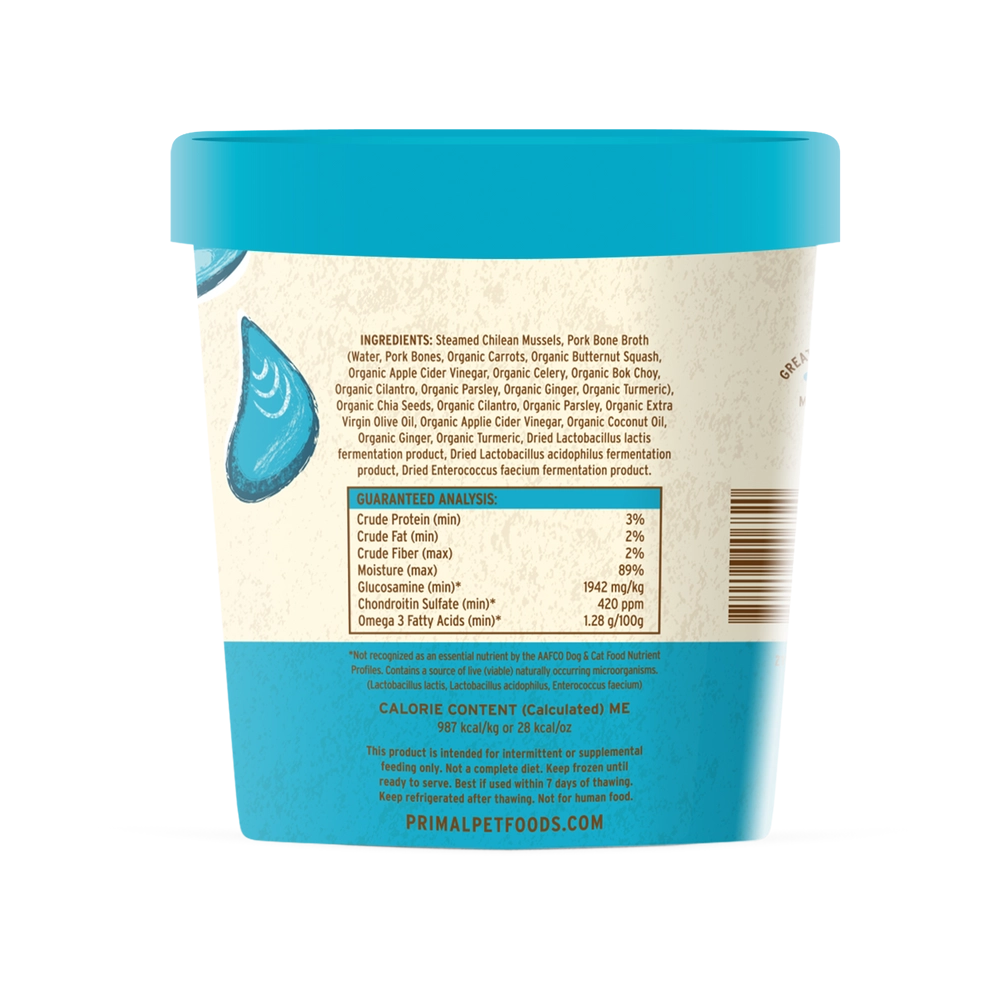 Primal Fresh Toppers Omega Mussels Recipe for Dogs & Cats