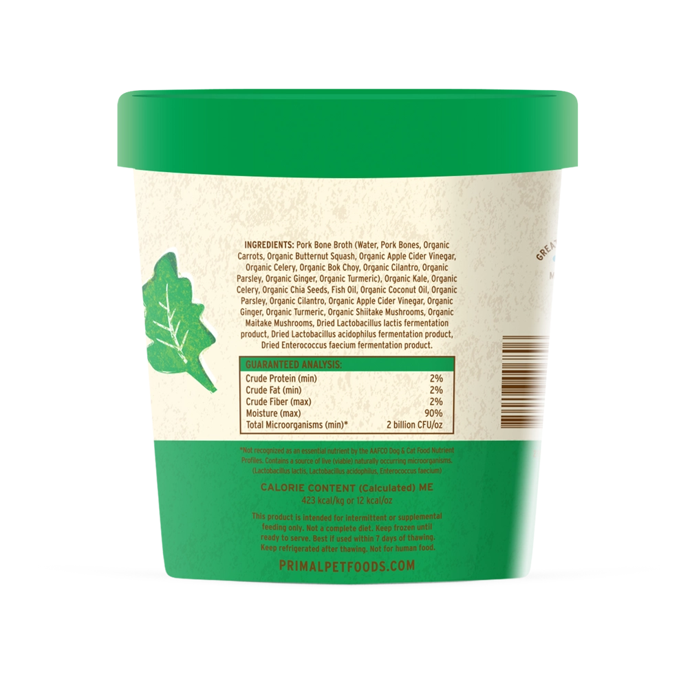 Primal Fresh Toppers Power Greens Recipe for Dogs & Cats