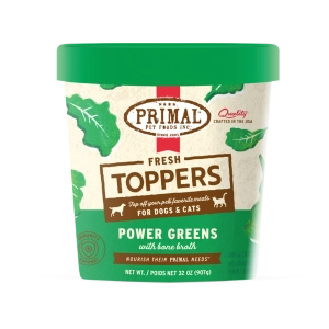 Primal Fresh Toppers Power Greens Recipe for Dogs & Cats