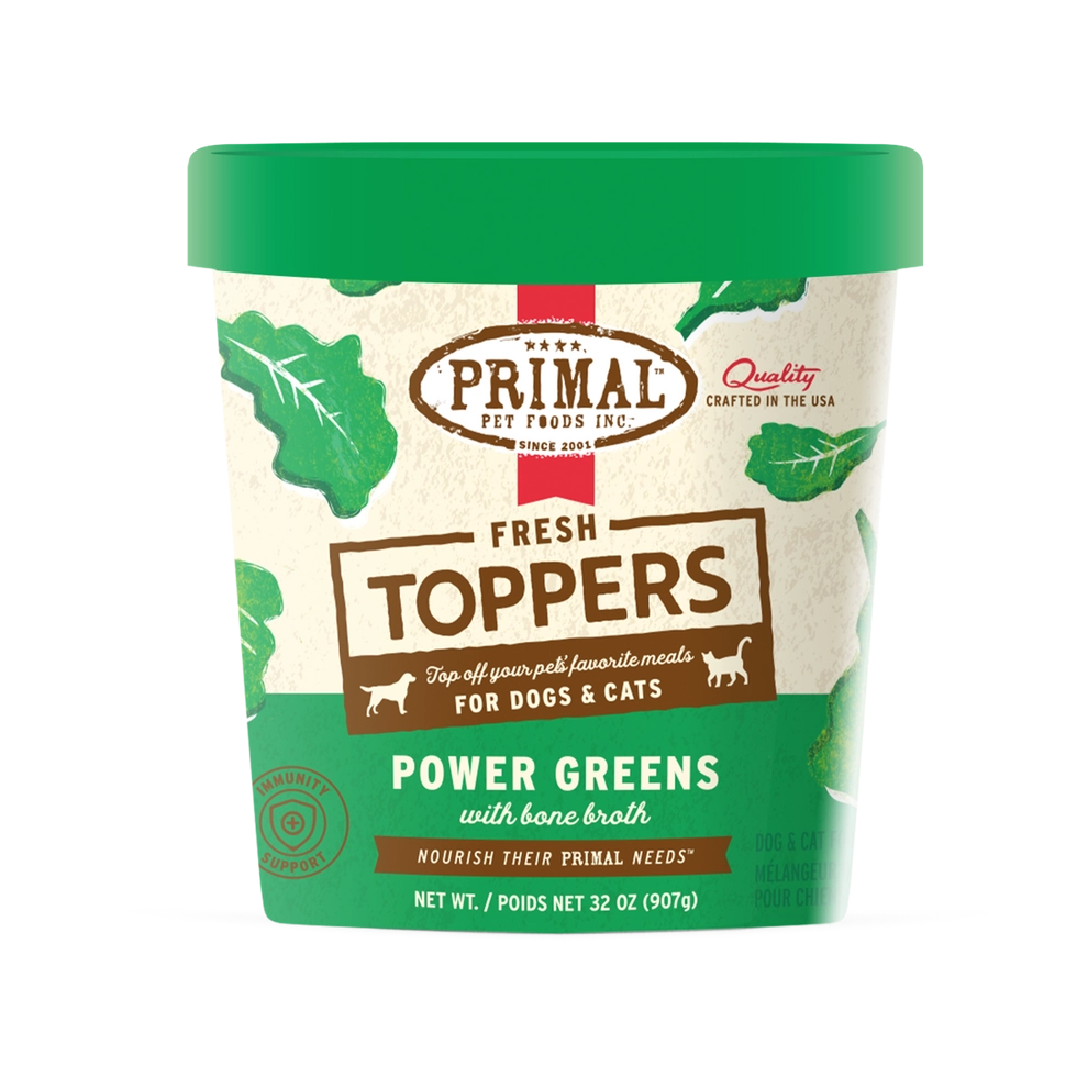 Primal Fresh Toppers Power Greens Recipe for Dogs & Cats