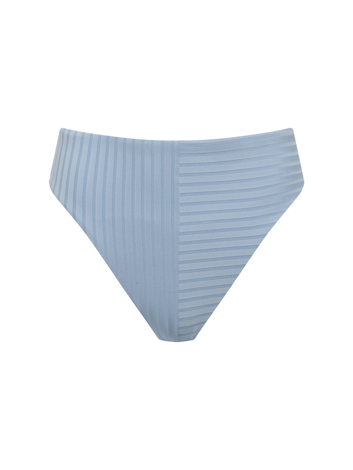 Refresh Rib High Rise Bikini Bottom Blue Chateau