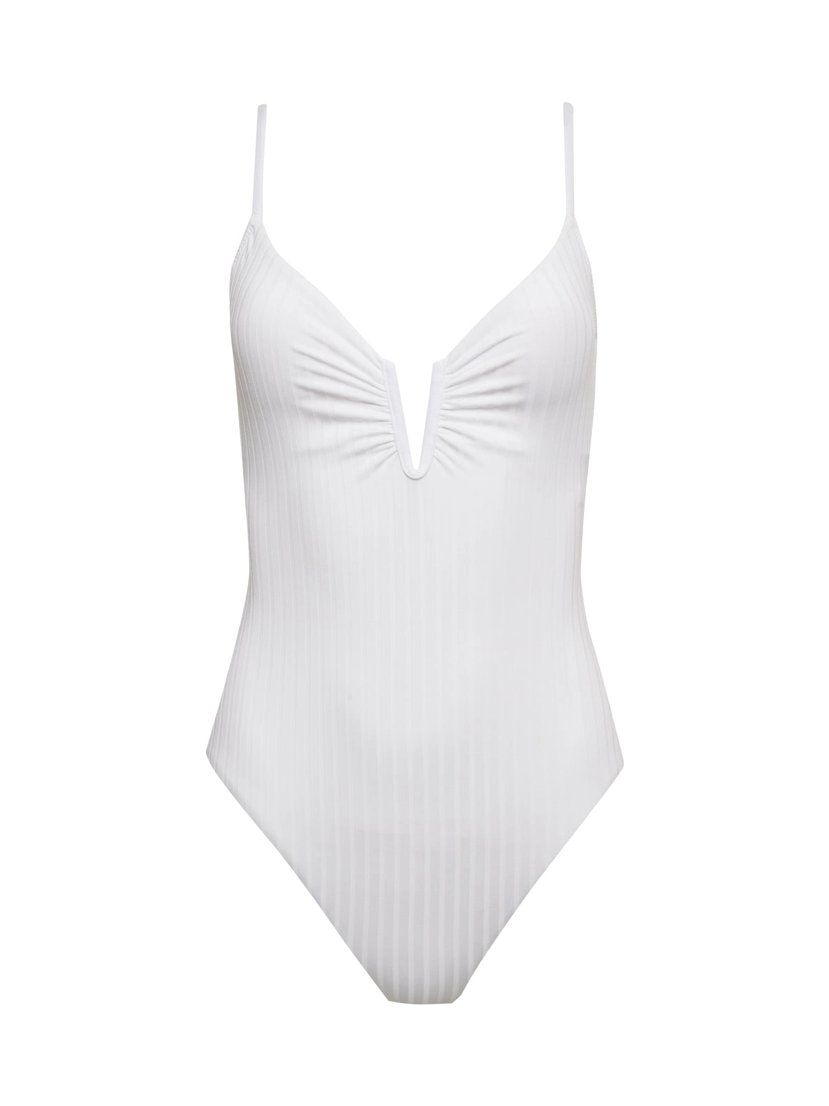 Refresh Rib One-Piece Swimsuit White