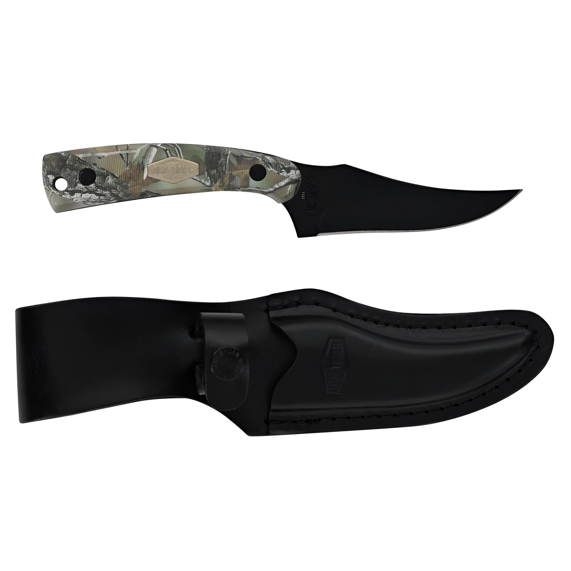 Schrade Old Timer Knife - Sharpfinger Pro Hunter Sawcut Handle Fixed Blade | 152OTBC