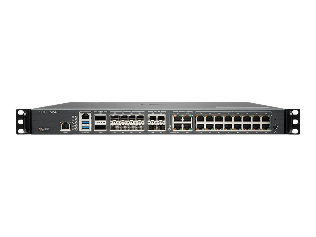 SonicWall NSsp 13700 - TotalSecure Essential Edition - security appliance - 3 years Essential Protection Services Suite - 40GbE, 02-SSC-9630
