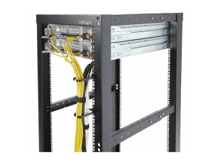 StarTech.com 5-Pack 1U Vertical Cable Management D-Ring Hooks, Cable Manager For 19 Server Racks/Cabinets CMHOOK1UN5PK