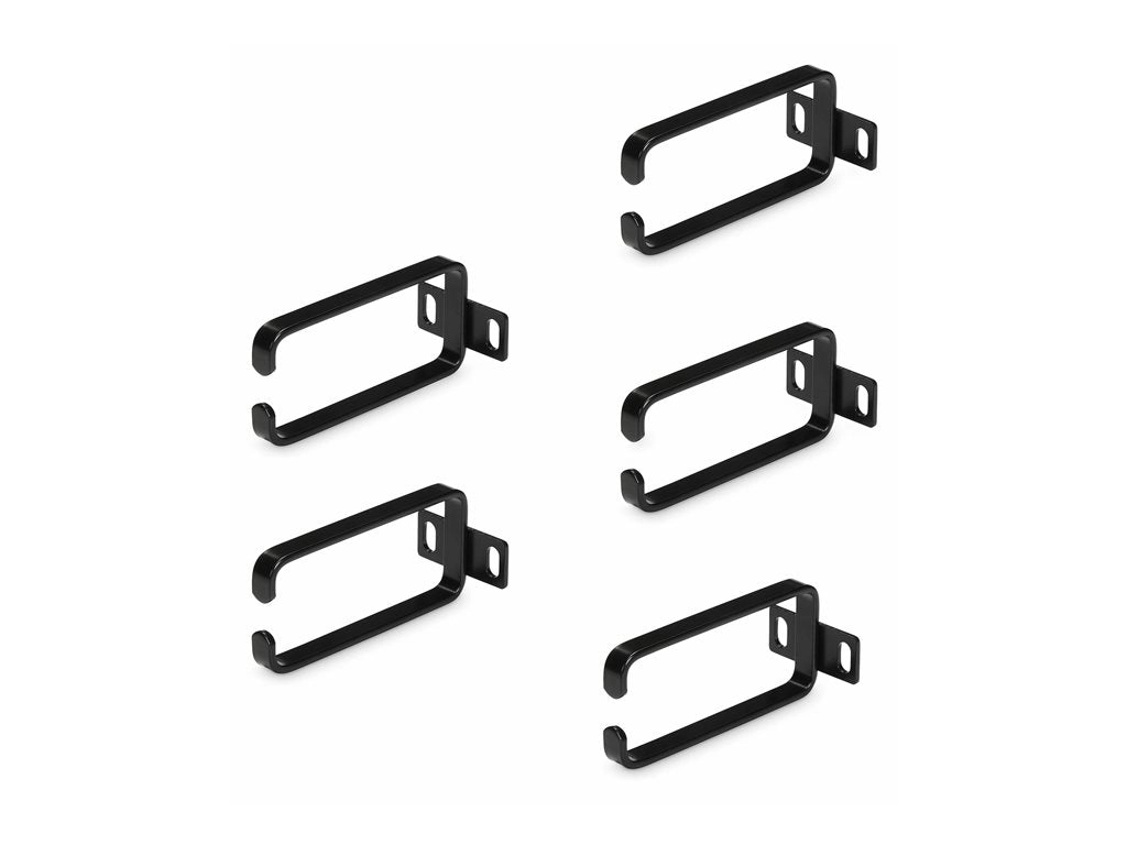 StarTech.com 5-Pack 1U Vertical Cable Management D-Ring Hooks, Cable Manager For 19 Server Racks/Cabinets CMHOOK1UN5PK
