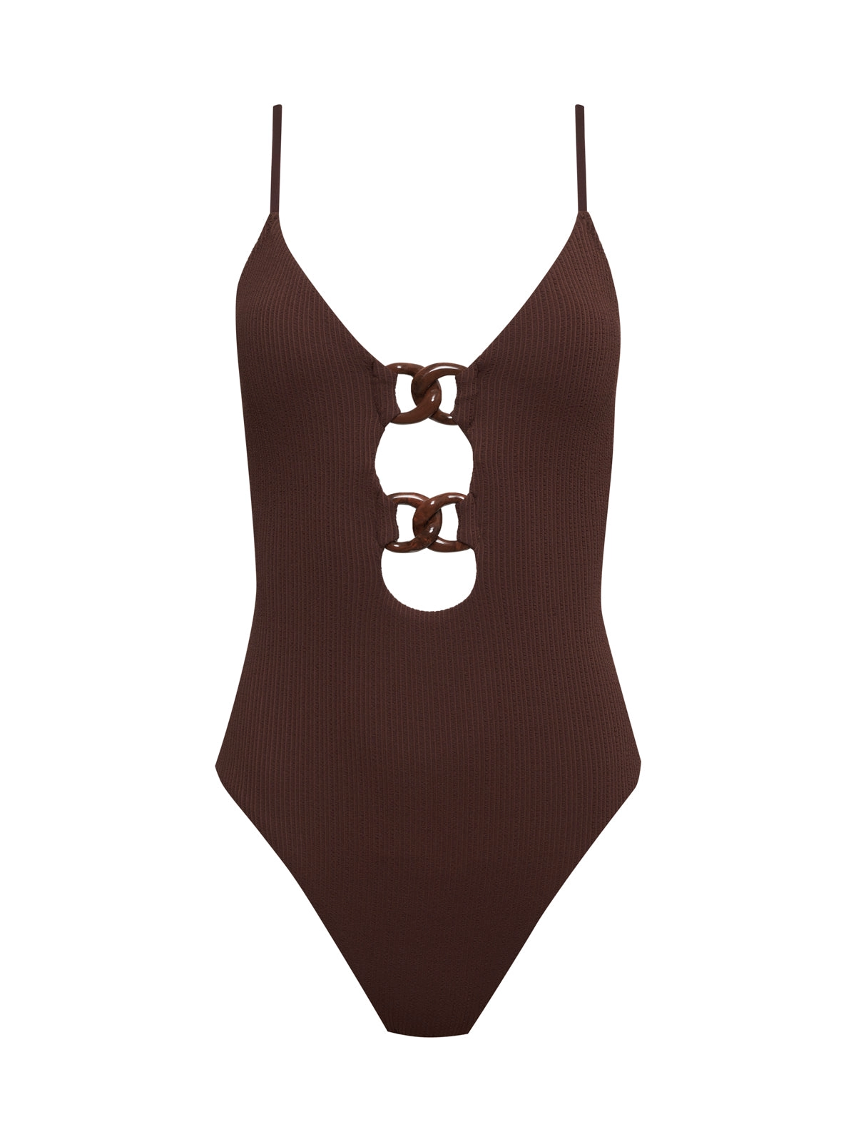 Stay Connected One-Piece Swimsuit Espresso