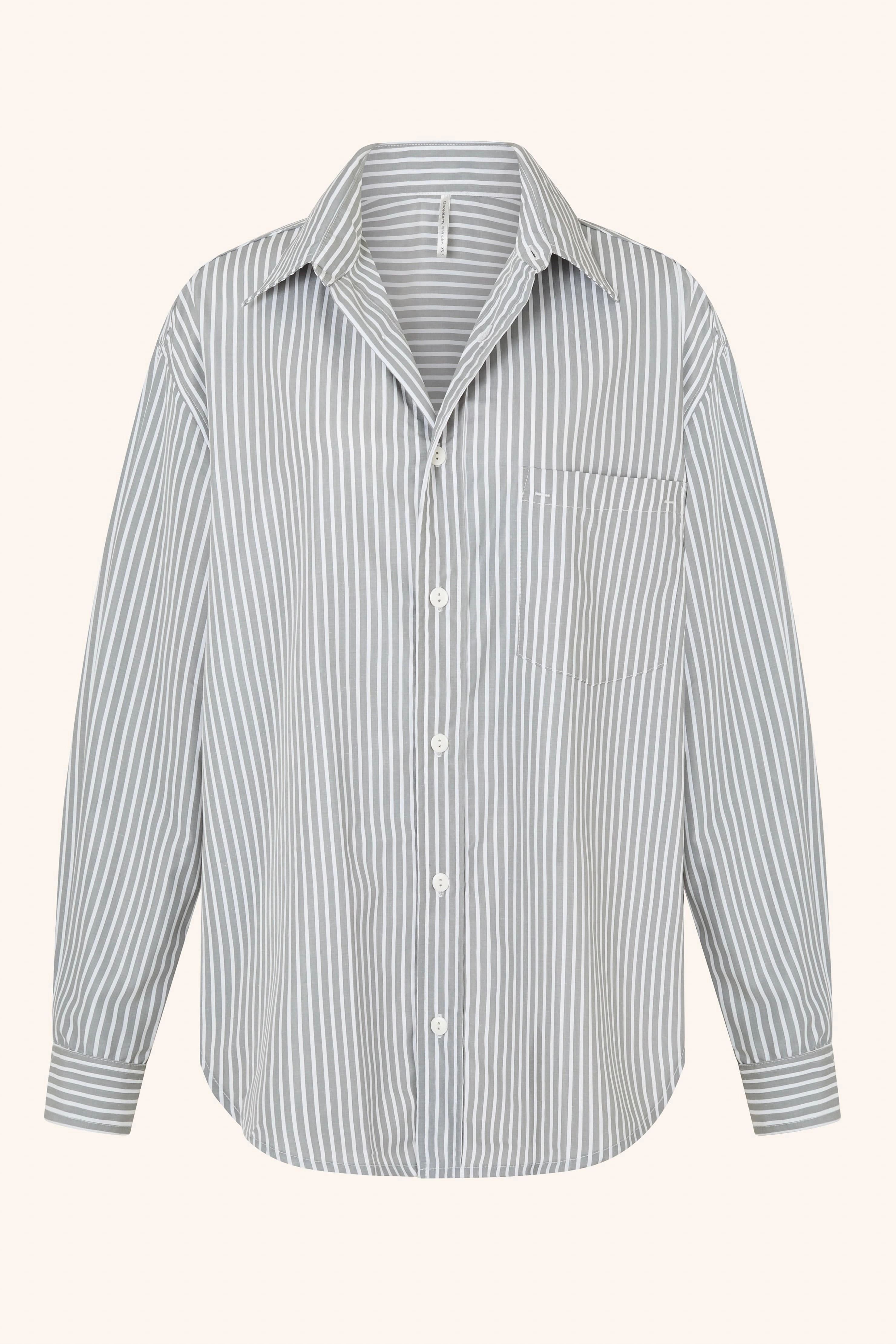 Striped Shirt Grey