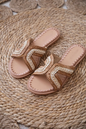 Sunny Destiny Brown - Slippers