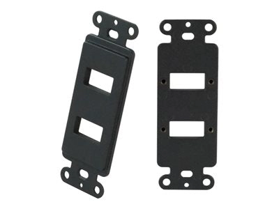 TechLogix - Wall plate insert - fiber technology - HDMI, USB Type A - black MOFO-PT-WD2B
