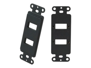 TechLogix - Wall plate insert - fiber technology - HDMI, USB Type A - black MOFO-PT-WD2B