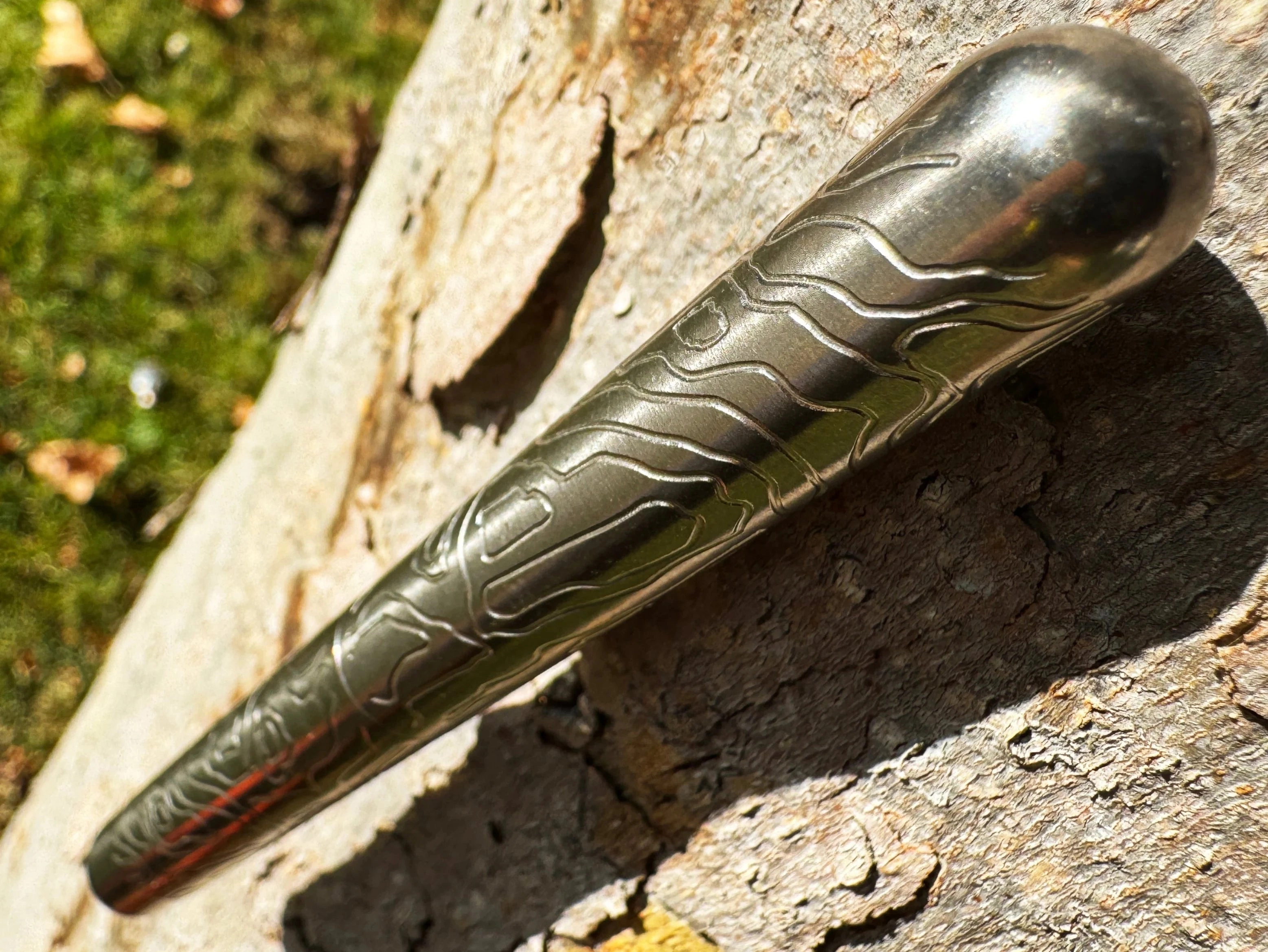 Titanium Embassy Pen ( Rev 8 ) - Topography Edition