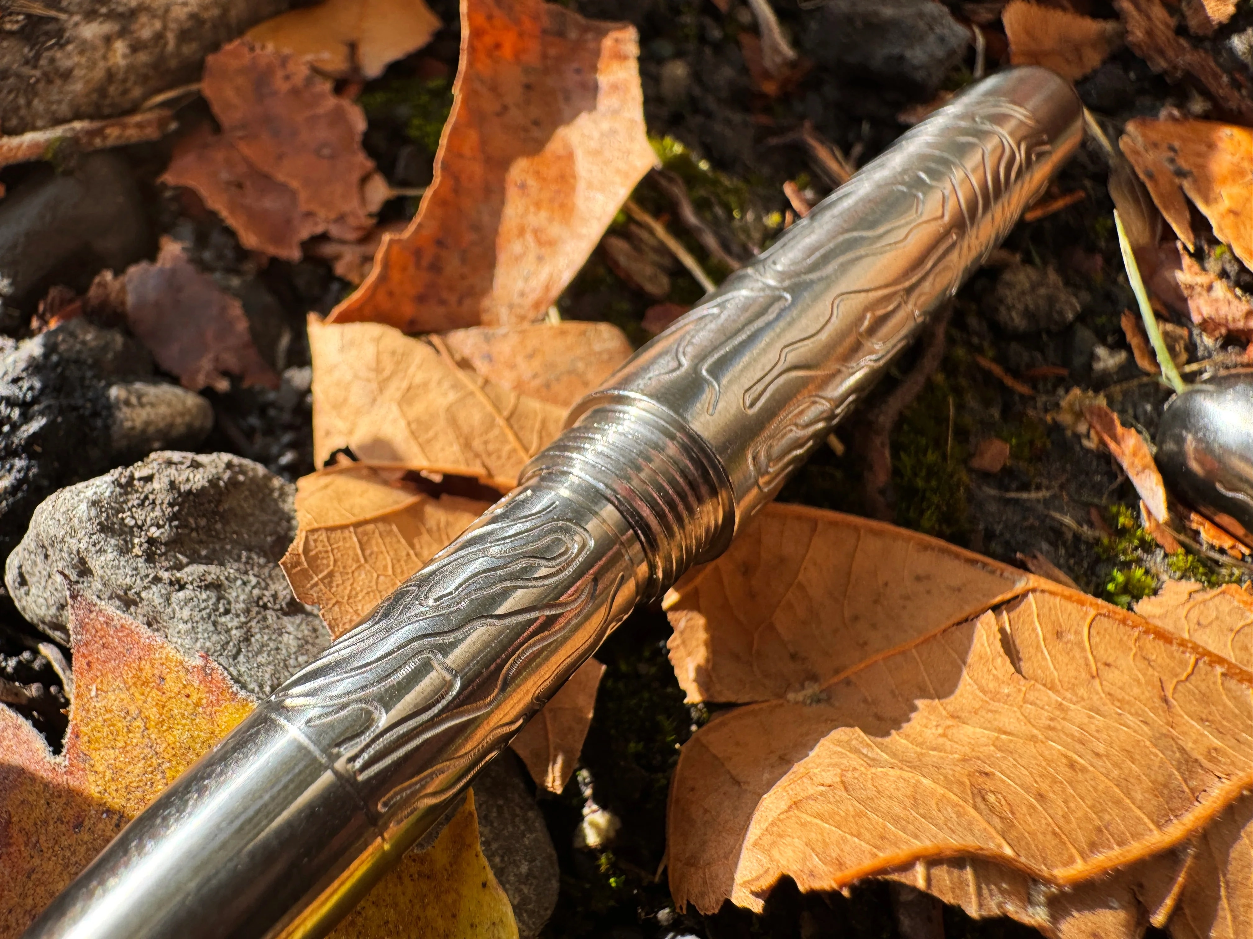 Titanium Embassy Pen ( Rev 8 ) - Topography Edition