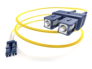 UNC Group SpeedaLite - Network cable - LC/APC single-mode (M) to SC/APC single-mode (M) - 5 m - 0.1 in - fiber optic - duplex FJ9LCASCA-05M