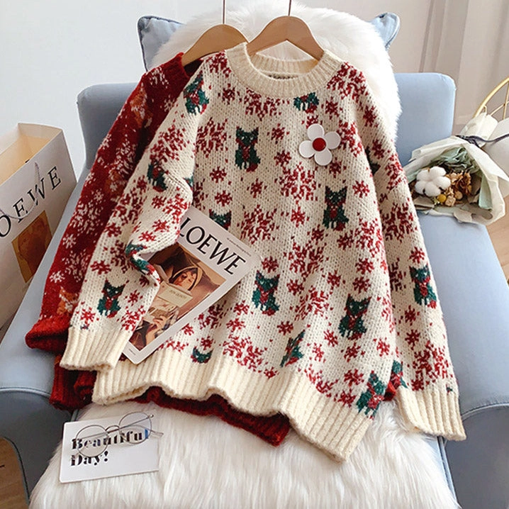 Winter Fox Sweater (3 Colors)